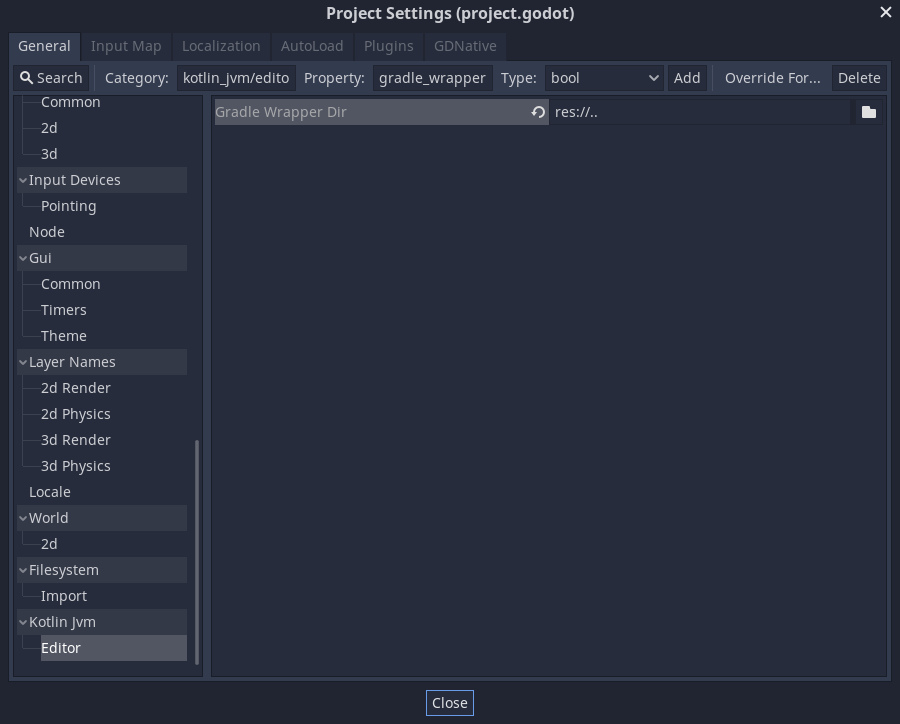 Example project setup